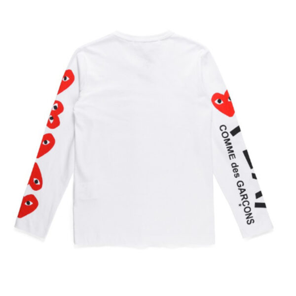 CDG Play Red Logoo Long Sleeve Sweatshirt